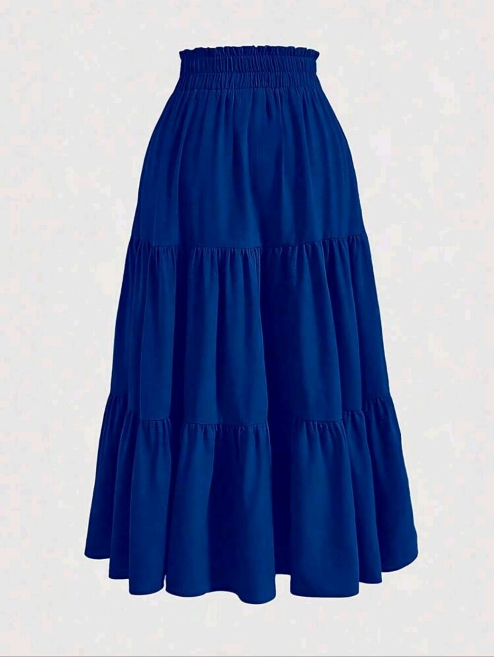SHEIN Royal BLUE Tiered Maxi Skirt - Women